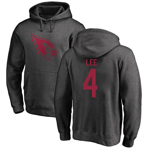 Arizona Cardinals Men Ash Andy Lee One Color NFL Football #4 Pullover Hoodie Sweatshirts->arizona cardinals->NFL Jersey